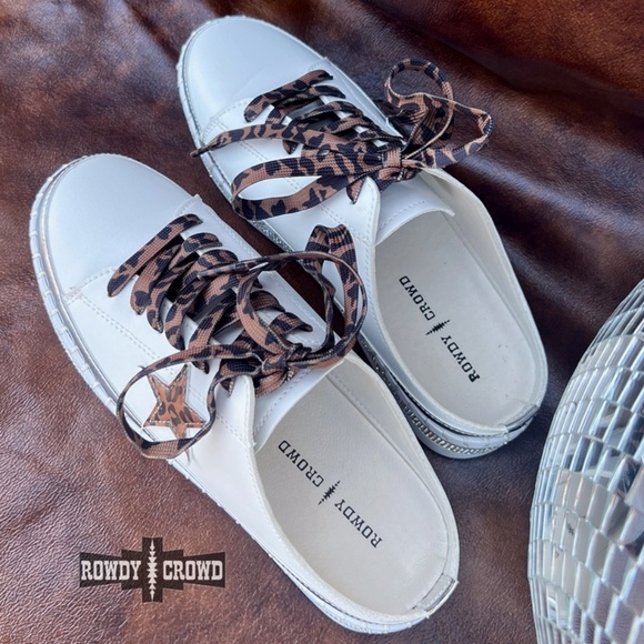 NEW!! Rowdy Crowed Silver Sneaker Slides Platform Bling Star Slides Szs 7,8 & 9 - Picture 4 of 5